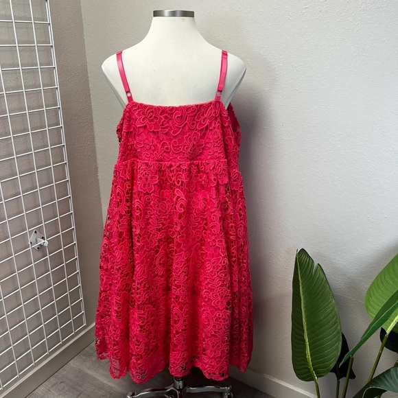 Torrid Pink Crochet Lace Dress - Size 28 - Picture 7 of 8